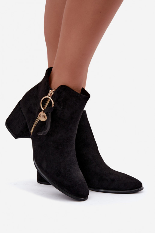 Botines Imara negros con tacón