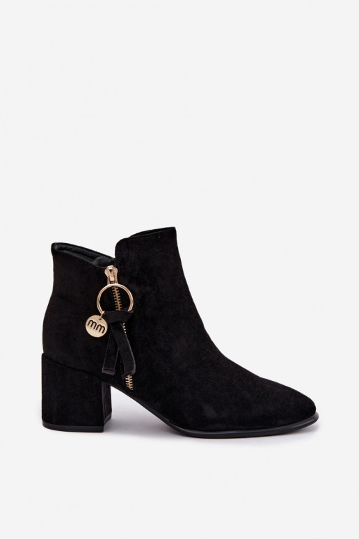 Botines Imara negros con tacón
