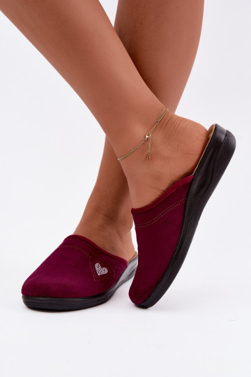 Chanclas en color burdeos Inblu CF000052