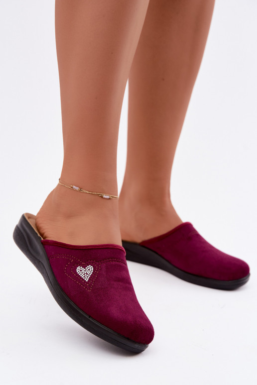 Chanclas en color burdeos Inblu CF000052