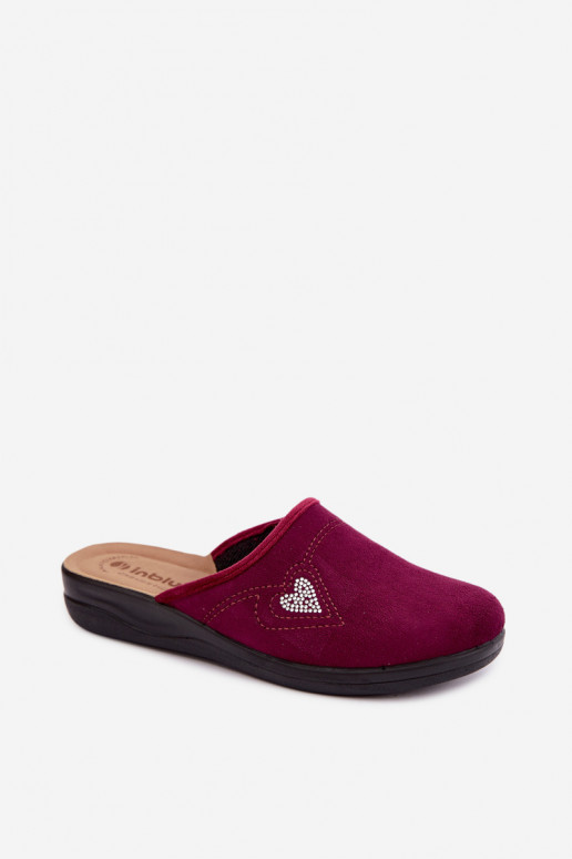 Chanclas en color burdeos Inblu CF000052