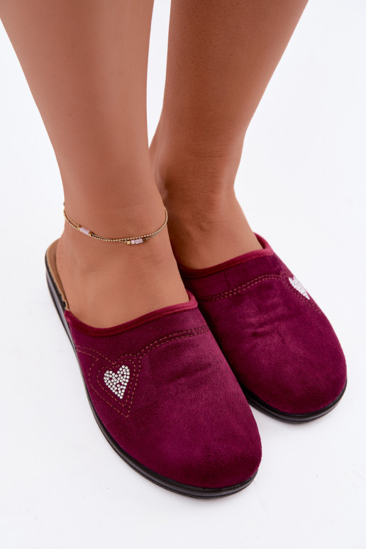 Chanclas en color burdeos Inblu CF000052