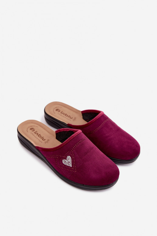 Chanclas en color burdeos Inblu CF000052