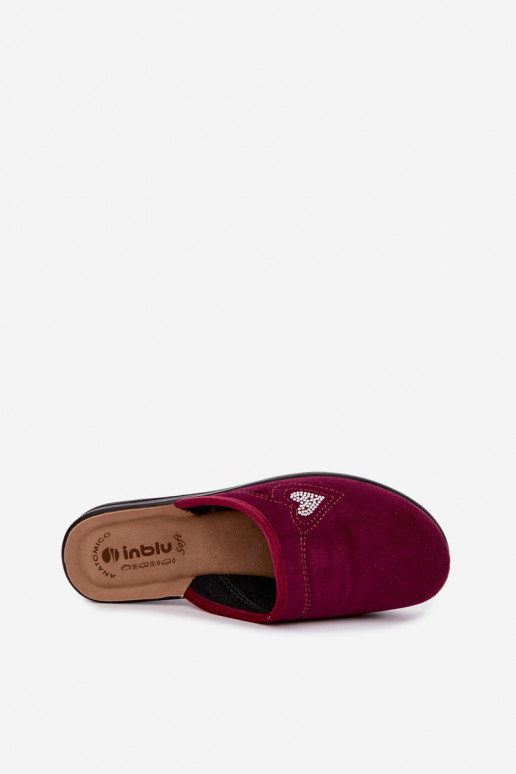 Chanclas en color burdeos Inblu CF000052