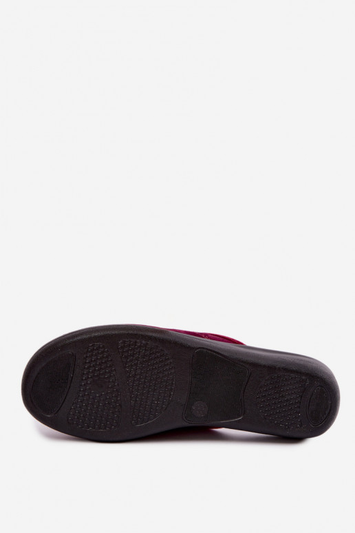 Chanclas en color burdeos Inblu CF000052