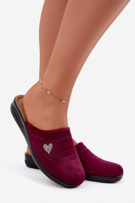 Chanclas en color burdeos Inblu CF000052