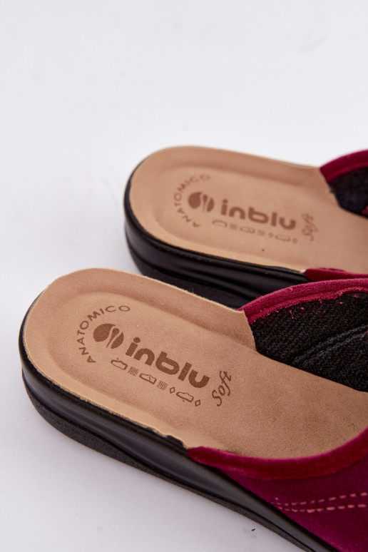 Chanclas en color burdeos Inblu CF000052