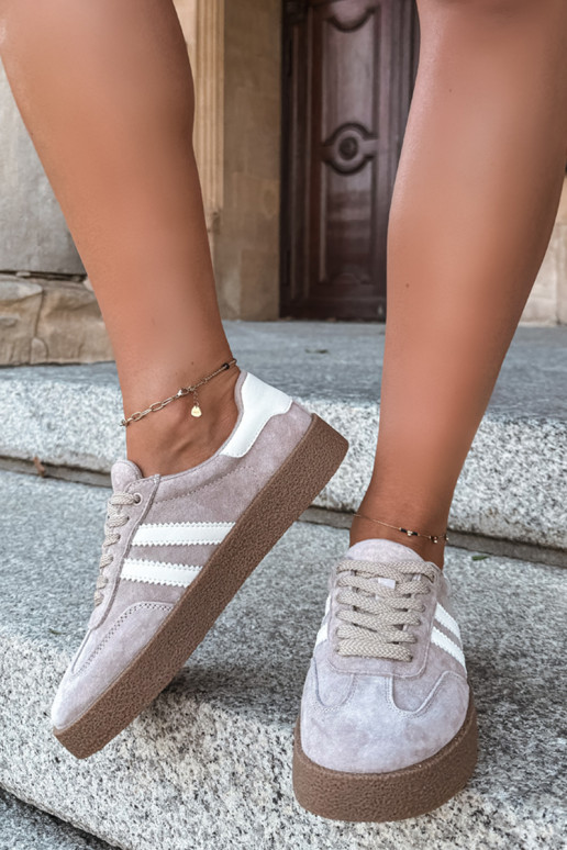 Zapatillas de ante color arena Bellmont