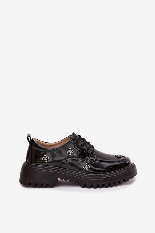 Zapatos de mujer de charol con hebillas en negro Artiker 57C0333