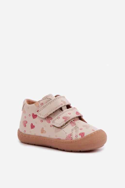 Zapatos de cuero para niños color arena Barefoot Froddo G2130328-64