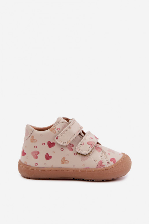 Zapatos de cuero para niños color arena Barefoot Froddo G2130328-64