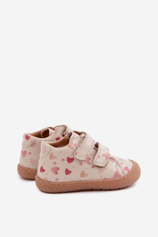 Zapatos de cuero para niños color arena Barefoot Froddo G2130328-64