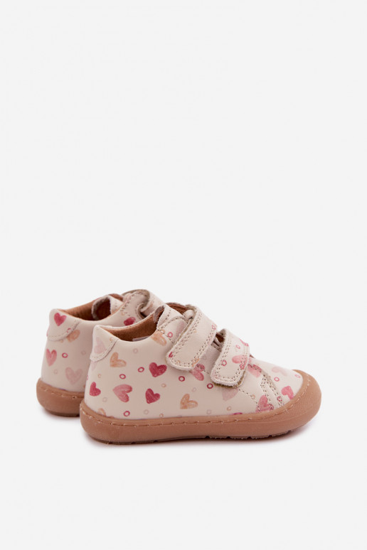 Zapatos de cuero para niños color arena Barefoot Froddo G2130328-64