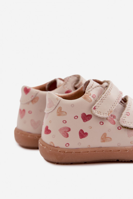 Zapatos de cuero para niños color arena Barefoot Froddo G2130328-64