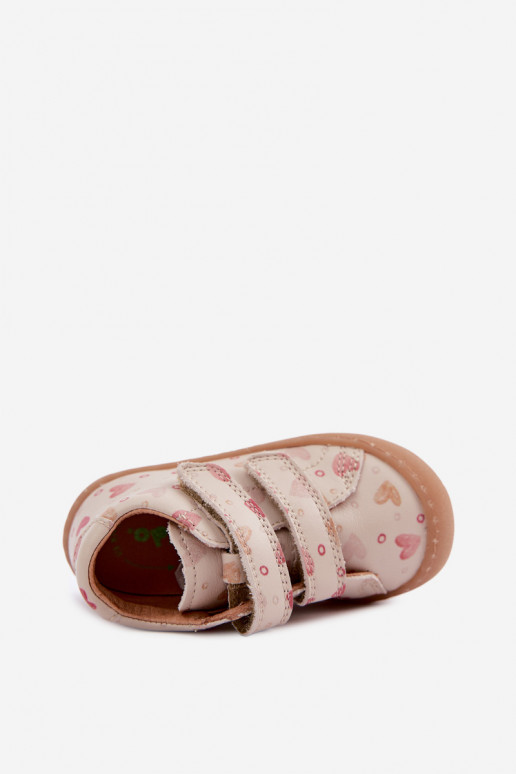 Zapatos de cuero para niños color arena Barefoot Froddo G2130328-64