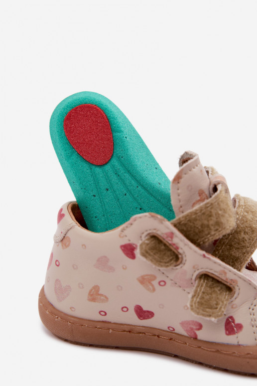 Zapatos de cuero para niños color arena Barefoot Froddo G2130328-64
