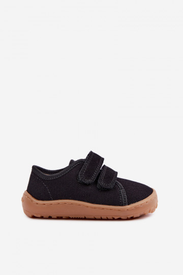Zapatillas para niños negras Barefoot Froddo Canvas G1700440-19 2