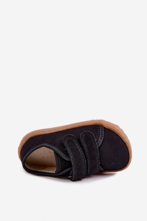 Zapatillas para niños negras Barefoot Froddo Canvas G1700440-19