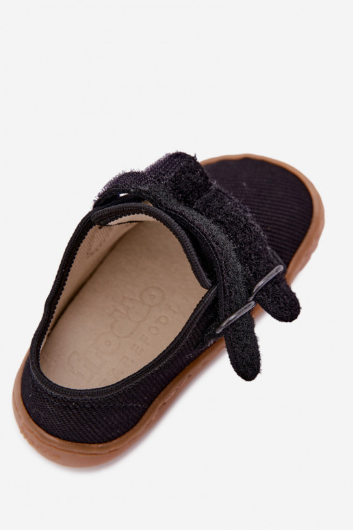 Zapatillas para niños negras Barefoot Froddo Canvas G1700440-19