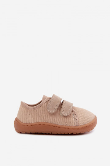Zapatillas para niños color arena Barefoot Froddo Canvas G1700440-22 2