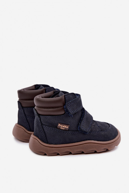 Zapatos de cuero para niños azul oscuro Barefoot Froddo G2110150