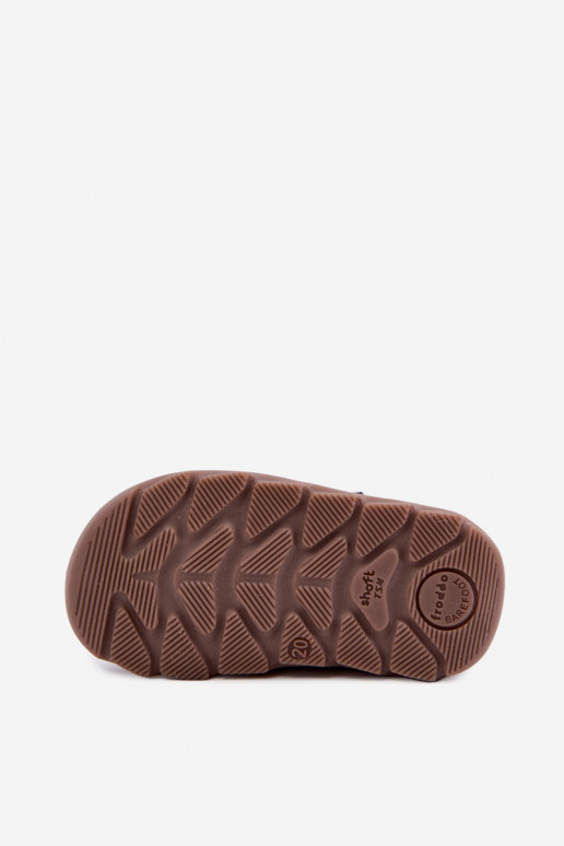 Zapatos de cuero para niños azul oscuro Barefoot Froddo G2110150