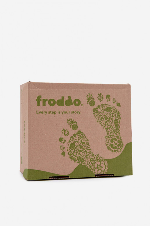 Zapatos de ante para niños marrones Barefoot Froddo G2110157-1
