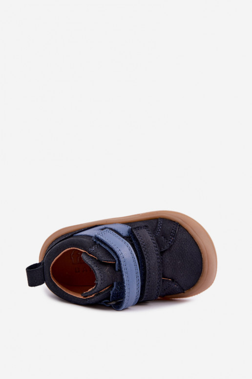 Zapatos de cuero para niños azul oscuro Barefoot Froddo G2130380