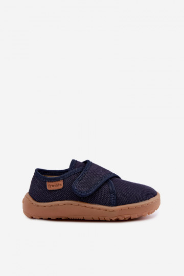 Zapatillas para niños con cierres adhesivos Barefoot Froddo G1700438 en azul oscuro 2