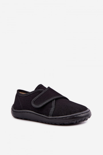 Zapatillas para niños con cierres adhesivos Barefoot Froddo G1700438-15 en negro