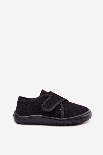 Zapatillas para niños con cierres adhesivos Barefoot Froddo G1700438-15 en negro 2