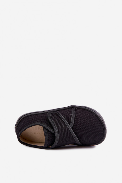 Zapatillas para niños con cierres adhesivos Barefoot Froddo G1700438-15 en negro