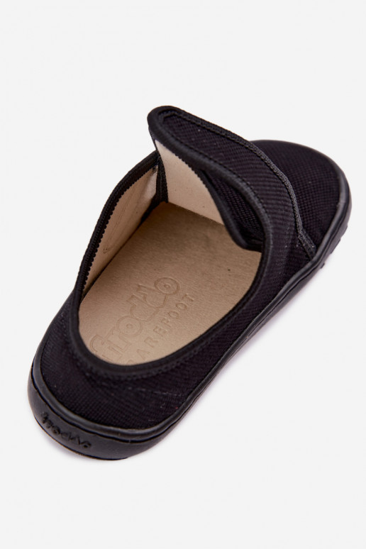 Zapatillas para niños con cierres adhesivos Barefoot Froddo G1700438-15 en negro