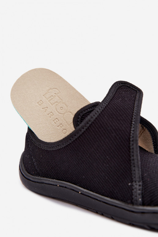 Zapatillas para niños con cierres adhesivos Barefoot Froddo G1700438-15 en negro