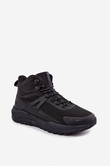 Botas de senderismo aisladas para hombres impermeables en negro Koby