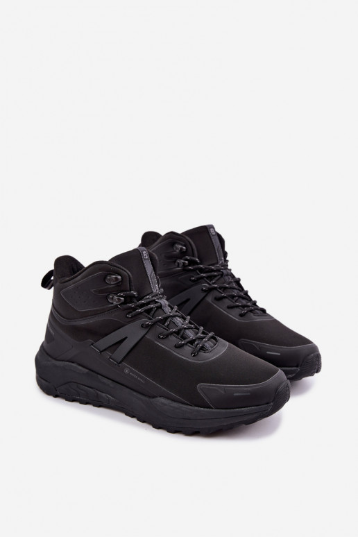 Botas de senderismo aisladas para hombres impermeables en negro Koby