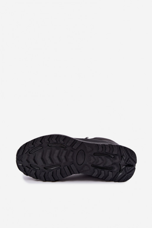 Botas de senderismo aisladas para hombres impermeables en negro Koby