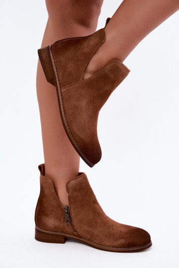 Botas de ante con cortes Vinceza 133142 marrón