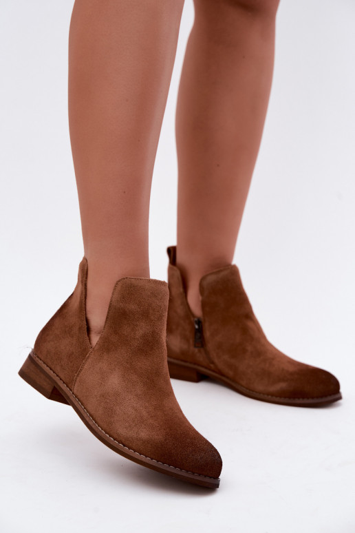 Botas de ante con cortes Vinceza 133142 marrón