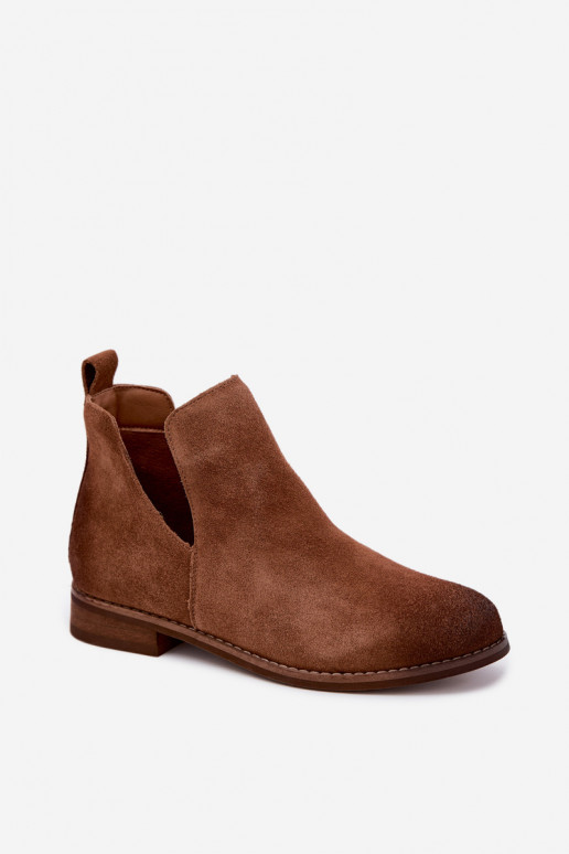Botas de ante con cortes Vinceza 133142 marrón