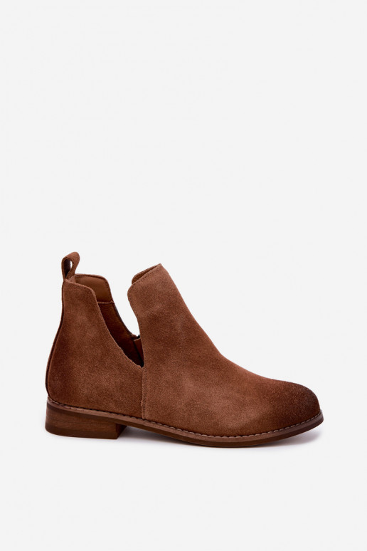 Botas de ante con cortes Vinceza 133142 marrón