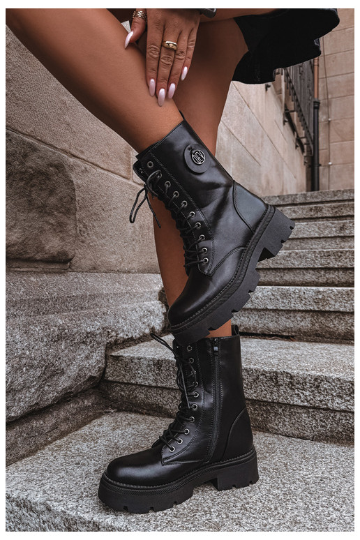 Botines negros cálidos para mujer Livela