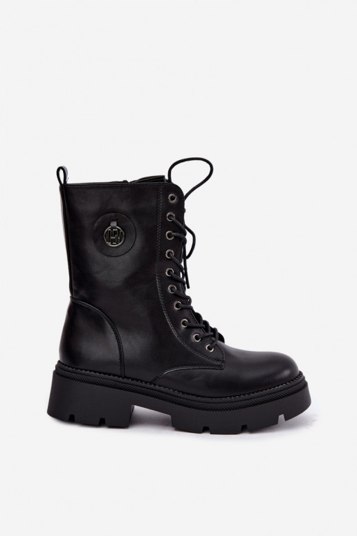 Botines negros cálidos para mujer Livela