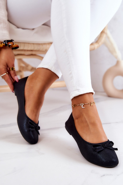 Bailarinas clásicas con plantilla contorneada Fimme en color negro