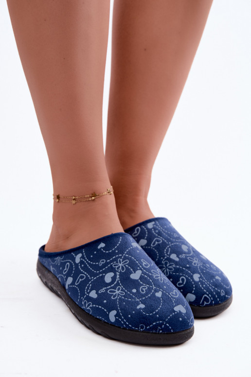 Zapatillas de mujer azul oscuro con patrones Inblu ET000041