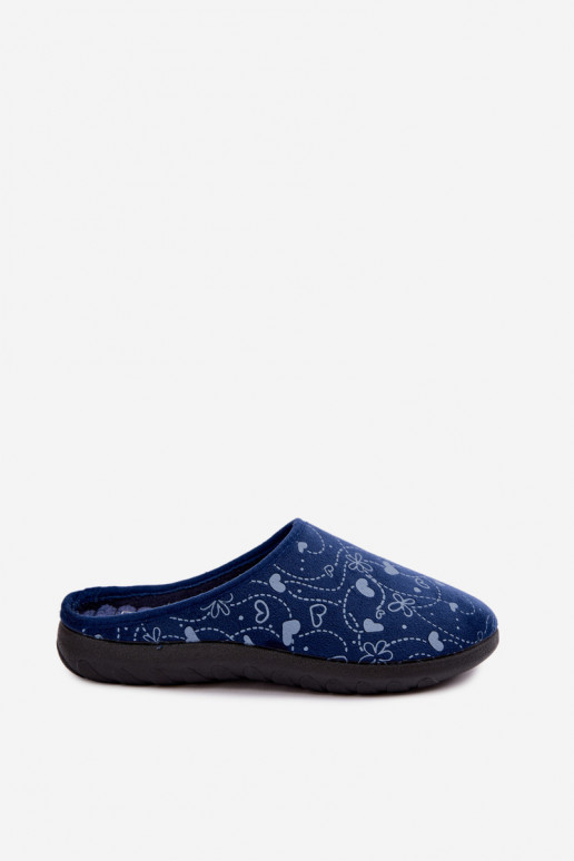 Zapatillas de mujer azul oscuro con patrones Inblu ET000041