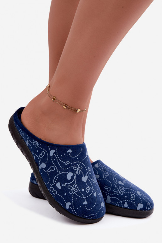 Zapatillas de mujer azul oscuro con patrones Inblu ET000041