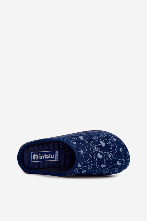 Zapatillas de mujer azul oscuro con patrones Inblu ET000041