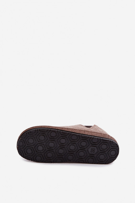 Zapatillas de casa para mujer color arena Inblu NL000013