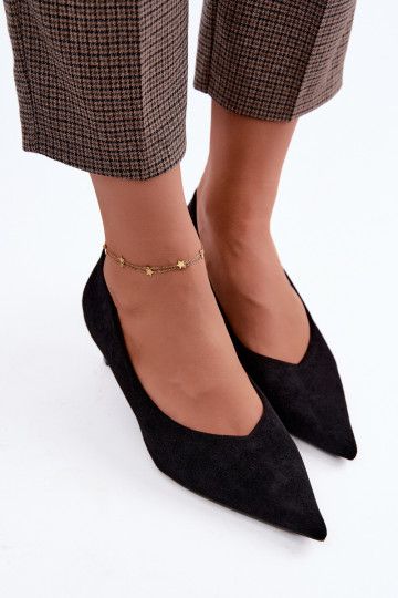 Zapatos de punta en negro Tadela